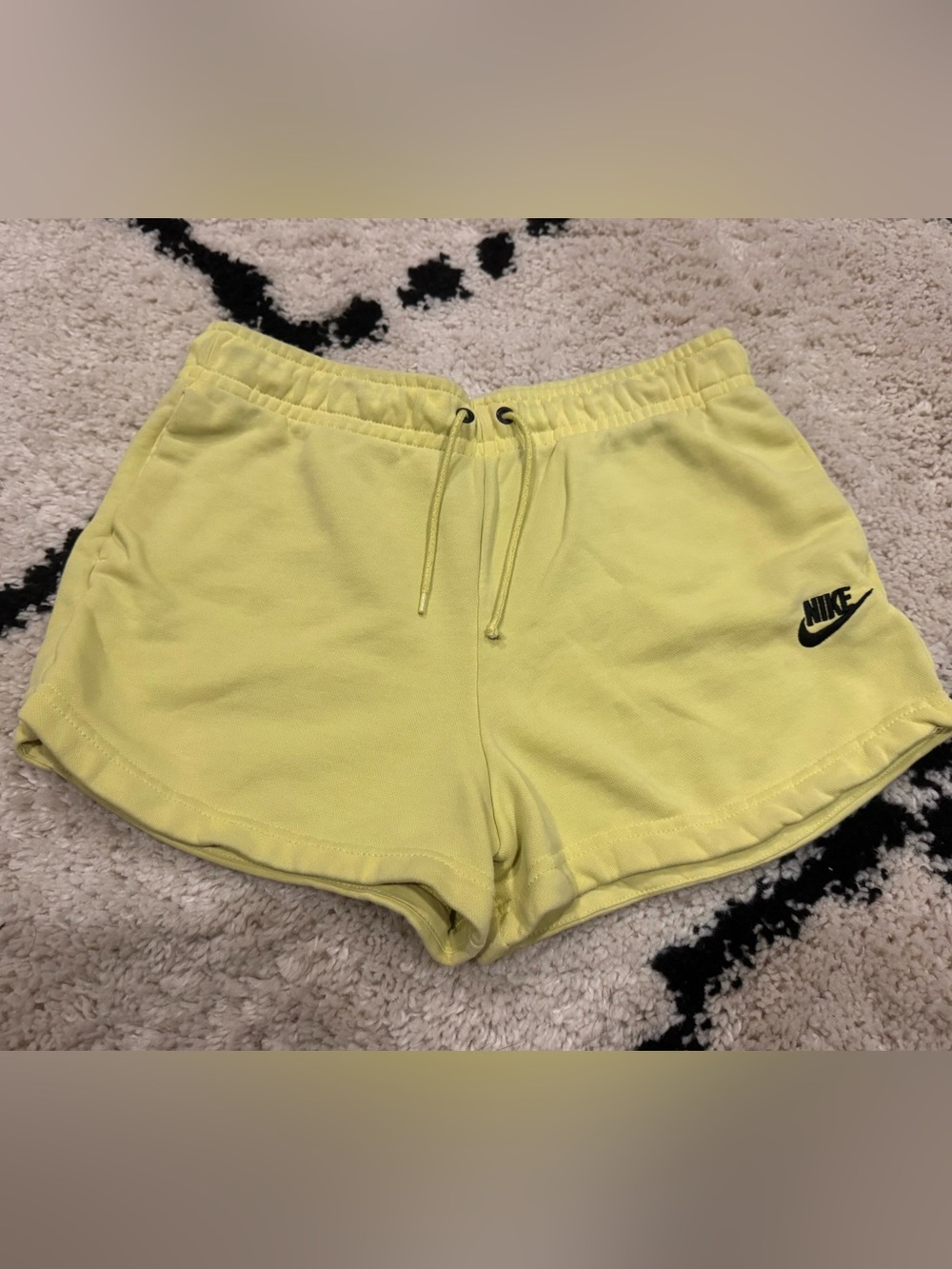 Nike Women’s Neon Yellow/Green Athletic Sweat Shorts
